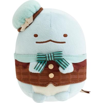 San-X Sumikko Gurashi "Шоколадная ярмарка в кафе Sumikko" коллекционная мягкая игрушка Ящерица MO97501 В110 x Ш100 x Г90 мм