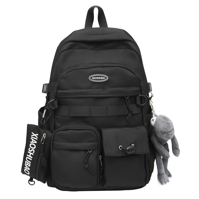 Schoolbag Simple Backpack Tooling Leisure Travel Backpack Travel New Street Trend Large Capacity Student School Bag