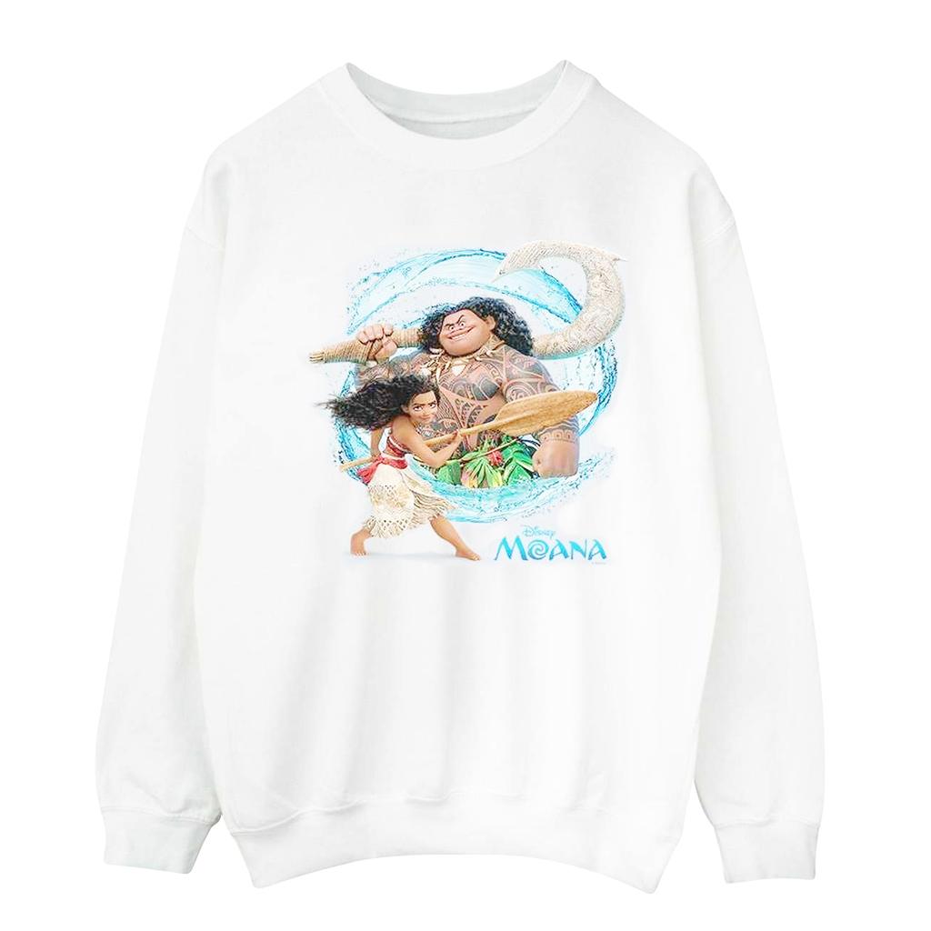 Disney Mens Moana And Maui Wave Sweatshirt