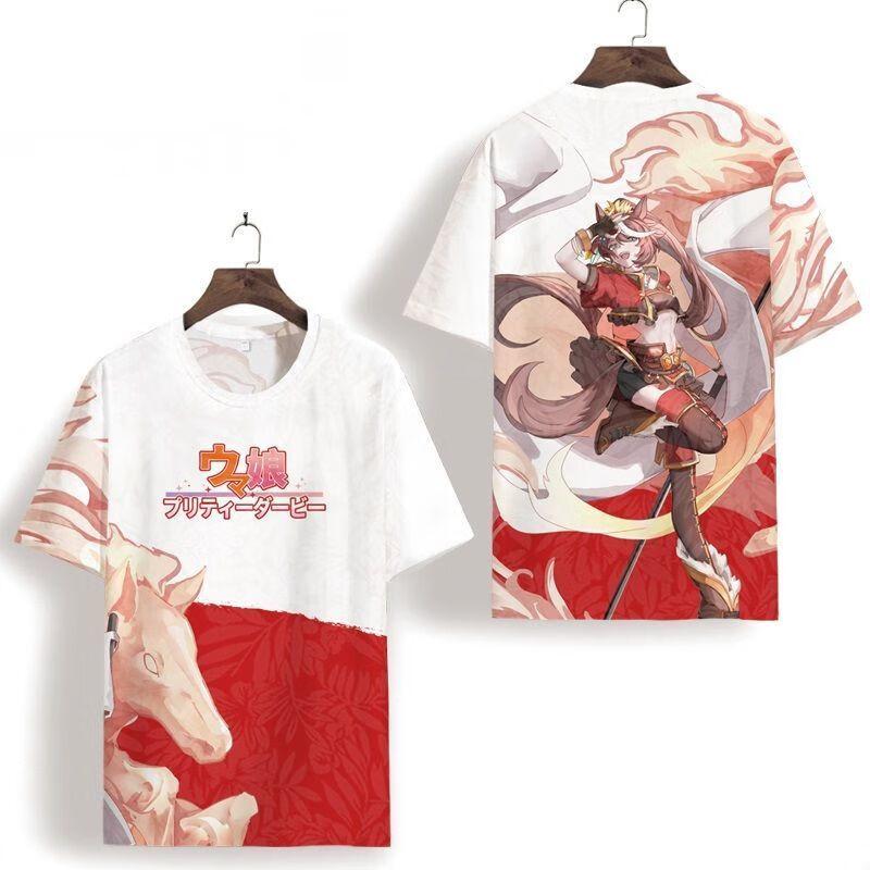 Umamusume Rice Shower Japanese Game Cosplay T-Shirt Popular 3D Print Tee Summer Men Women Harajuku Short Sleeve Cosplay Tops