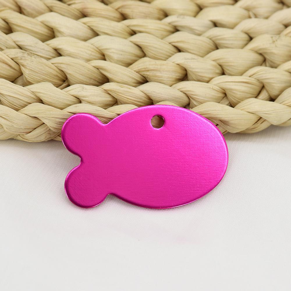 20 шт. оптовая продажа идентификационных жетонов для собак и кошек, персонализированные идентификационные жетоны для домашних животных из сплава с изображением рыб, жетоны для имен щенков и котят, аксессуары, индивидуальные для собак и кошек