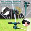 360-Degree Rotating Lawn Sprinkler with Stake Large Area Coverage Garden Watering System Adjustable Patio Sprinkler