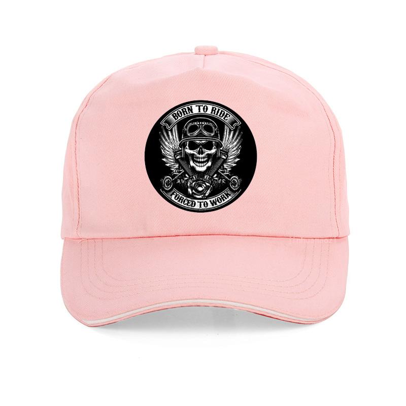 BORN TO RIDE Forced To Work Print Baseball Cap Motorcycle Lovers Hat Fashion Unisex Born To Ride Outdoor Sports Cap Gorras