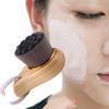 Wooden Handle Facial Cleansing Brush Soft Fiber Hair Exfoliating Blackhead Face Clean Brush Skin Care Tool Facial Cleansing Tool