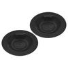 Espresso Machine Cleaning Discs, Silicone Espresso Cleaning Discs, 54mm Perforated Backflush Discs for Espresso Makers, Black, 2 Pieces
