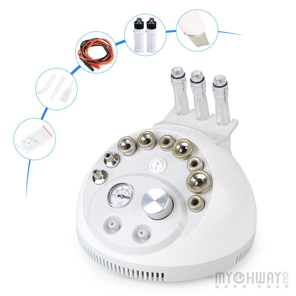 2 In 1 Dermabrasion Microdermabrasion Skin Scrubber Pore Cleaning Vacuum Face Peeling Machine