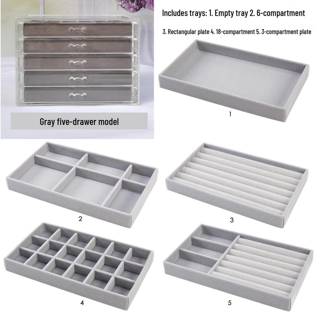 Многоярусная шкатулка для украшений для серег и мелких предметов - Домашнее хранение и организация