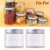30-250ML Oil Wax Lip Balm Storage Container Empty Jar Aluminum Cap Tin Pot