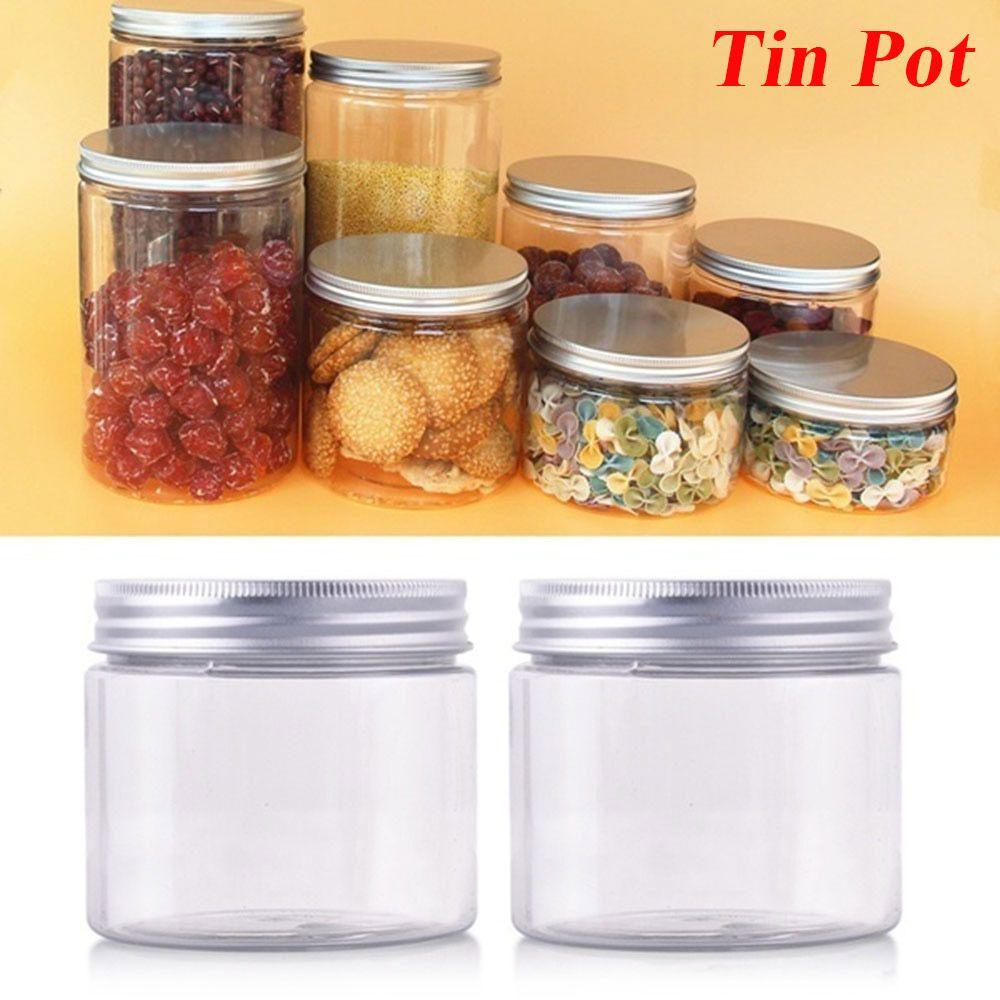 30-250ML Oil Wax Lip Balm Storage Container Empty Jar Aluminum Cap Tin Pot