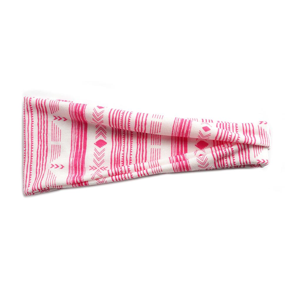 Женская спортивная повязка на голову, повязка на голову для йоги, впитывающий пот пояс, антиперспирант, широкий край, напечатанный платок, аксессуары для волос