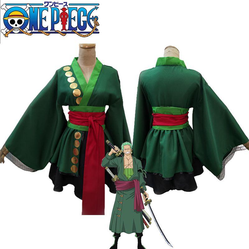 Костюм для косплея Ророноа Зоро из One Piece ярких цветов для дам на Хэллоуин