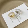 Korean Style Geometric Open Ring Jewelry Accessories Wide Finger Buckle Cute Metal Heart Ring  Gift