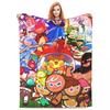 Cookie Run Kingdom Вязаные одеяла Бархатное ультрамягкое одеяло для постельного белья, дивана, кровати, коврик