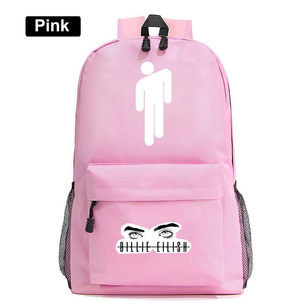 Billie Eilish Zip Opening Travel Backpack School Picnic Wear Resistant Bag