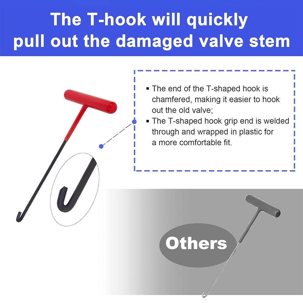 Набор инструментов для быстрой замены сердечника вентиля шины Набор инструментов для быстрой замены сердечника вентиля шины для замены протекающих клапанов в автомобилях, квадроциклах, грузовиках