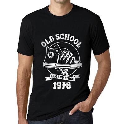 Мужская винтажная футболка с рисунком Old School All Star Since 1976 Deep Black