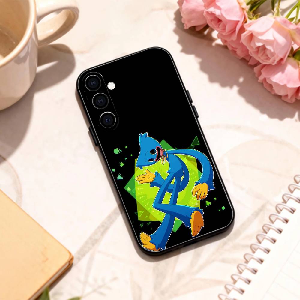 Чехол для телефона Хоррор-игра H-Huggy W-Wuggy для Samsung Galaxy A73, A72, A71, A70, A53, A52, A51, Других Мягкий Черный Корпус