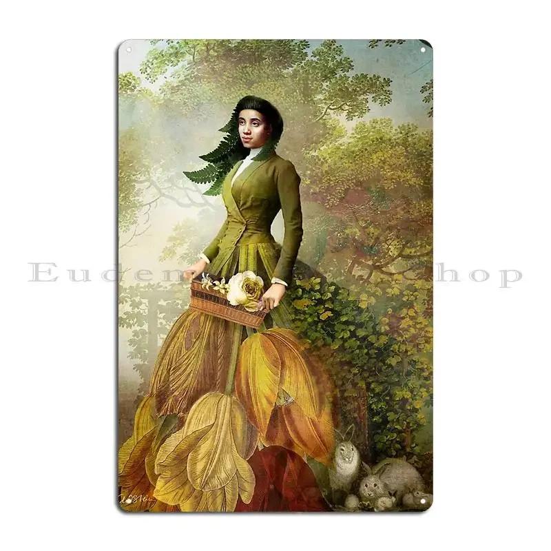 Queen Of Pentacles Metal Plaque Painting Garage Wall Pub Personalized Wall Decor Tin Sign Poster
