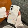 Чехол для телефона для iPhone 17 17E 16E Air 16 15 14 13 Pro Max 12 11 Plus Y2K Кавайный Корейский Мультяшный Капля Дождя Щенячье Сердце Прочный Чехол