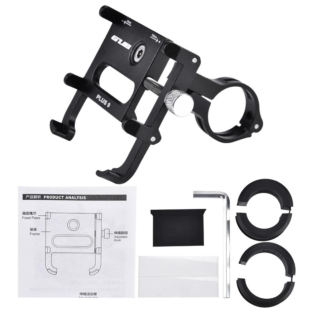 Mountain Bike Road Bicycle Motorbike Handlebar Mount Stand Mobile Phone Holder (Titanium Color)