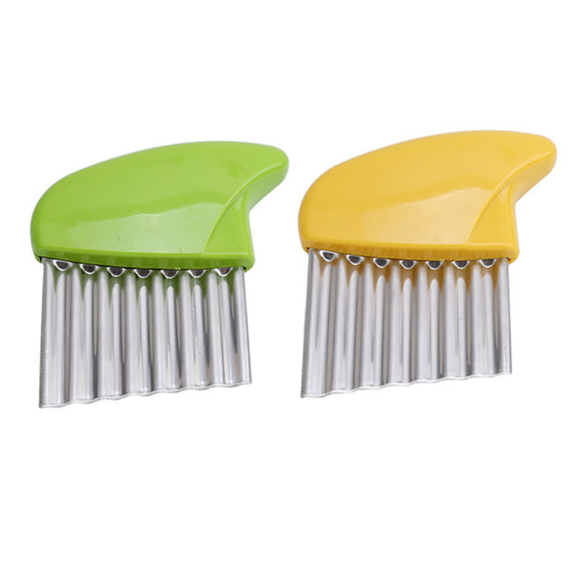 Овощерезка из нержавеющей стали, овощерезка, волна, измельчитель, нож для нарезки картофеля, слайсер, кухонный инструмент