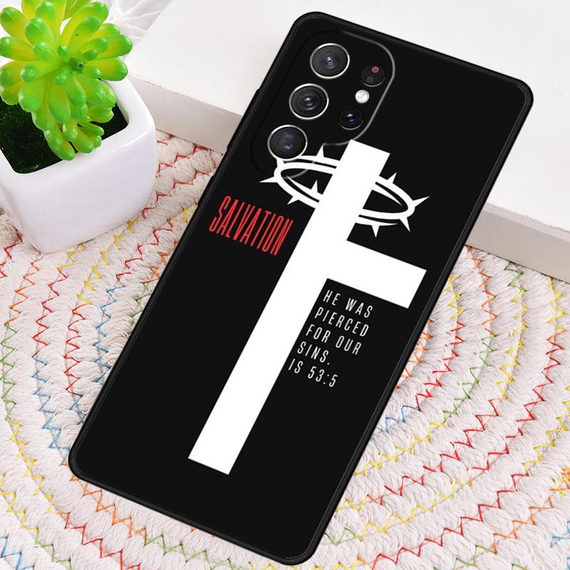 Verse of The Christian Bible Jesus TPU Phone Case For Samsung Galaxy note 10 pro S26 S25 S24 S23 S22 Ultra Plus S21 FE S20 Cover