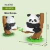 Милые микроконструкторы «Панда», милые животные в зоопарке, развивающие игрушки для украшения, развивающие практические способности детей