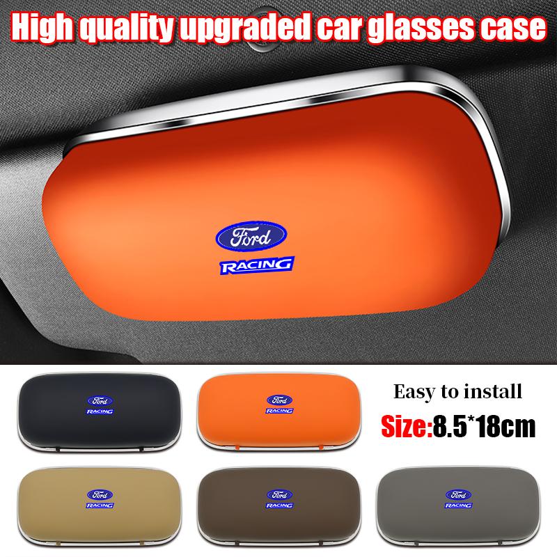 For Ford Focus Fiesta Ranger mk2 mk3 Mondeo mk4 S-MAX Kuga Car Visor BXCYTE9 Sunglasses Glasses Case Glasses Holder Clip Box Accessories