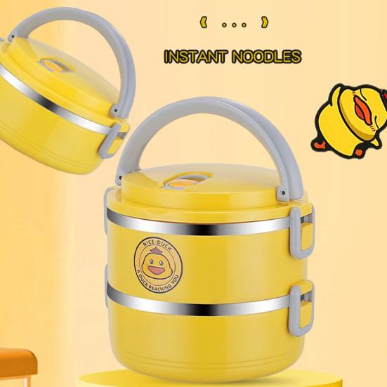 Ланч-бокс Жаростойкий Штабелируемый Большая вместимость Легко носить с собой Многофункциональный Герметичный с крышкой Складной