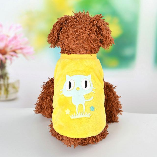 Одежда для домашних животных, кошек, морских свинок, теплый жилет с маленькими животными и кроликами, уютная футболка для хорька, кролика, котенка, чихуахуа, новорожденный костюм для мопса