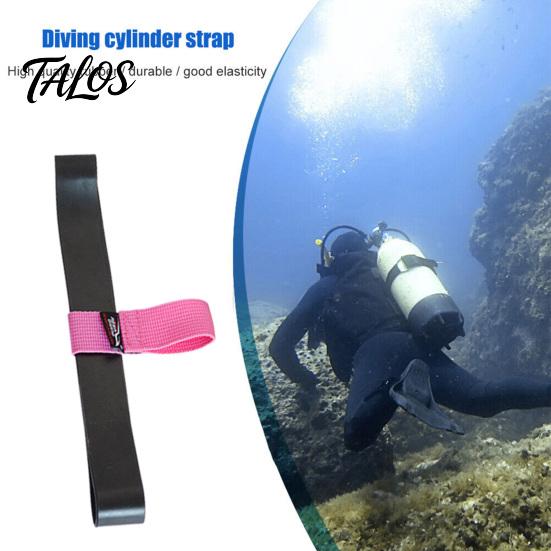 High-quality Rubber Tank Strap High-Elastic Scuba Diving Banger Non-Slip Hose Cylinder Retaining Side-mounted Band Lightweight Easy-to-Use Equipment