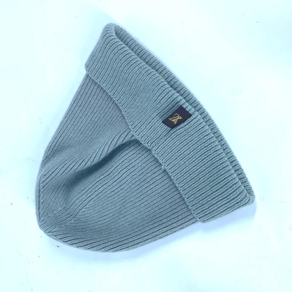 Louis Vuitton logo beanie hat knit hat knit cap Knit hat Cashmere GreenBased