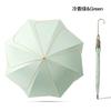 Creative 8 Bone Long Handle Petal Umbrella Color Scheme Leather Curved Handle Vinyl Fabric Fashion Sunscreen Candy Color Weather and Rain