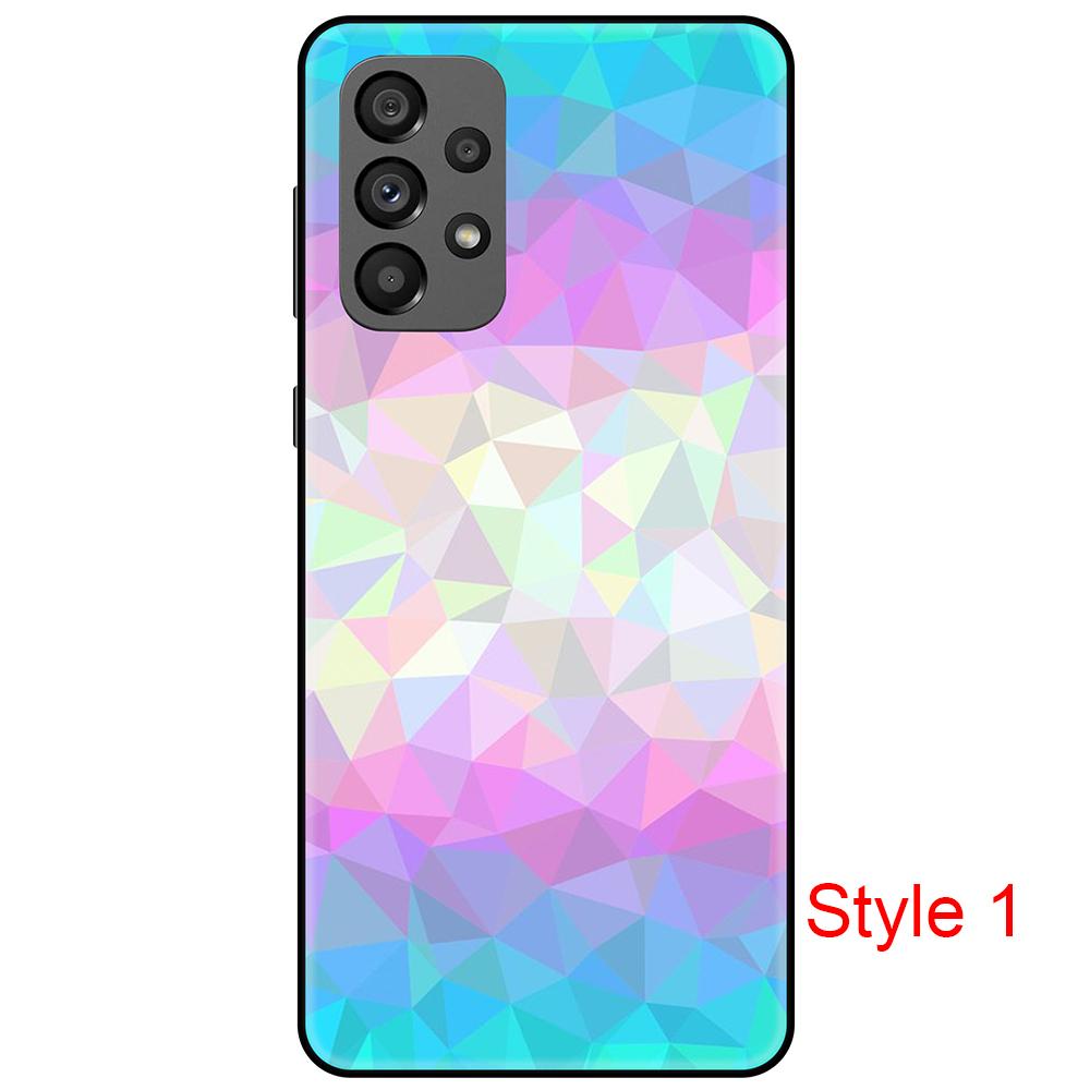 Модный черный мягкий чехол, совместимый с Samsung Galaxy A73, гибкий противоударный бампер из ТПУ с розовым цветком, черный чехол для Galaxy A73