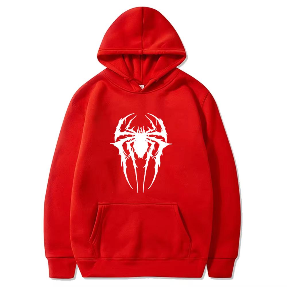 Fashion Brand Men's Hoodie Casual Hoodie Sweatshirt Men's/Women's Top Solid Color Printed Spider Hoodie Sweatshirt WY0184