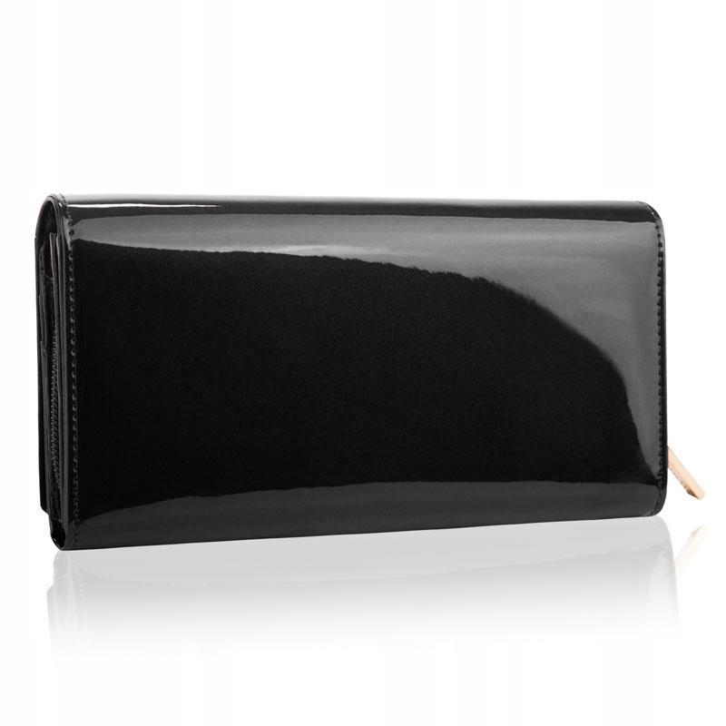 BPD-VS-106 BLACK Women' SHINY Wallet +CERTIFICATE