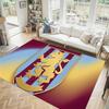 Aston Villa Football Design Crystal Velvet Carpet Cozy Non?Slip Printed Rug For Bedroom Living Room Entrance