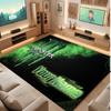 Monster Energy Personalized Crystal Velvet Carpet, Customized Name Text Soft Anti‑Slip Rug for Living Room Bedroom