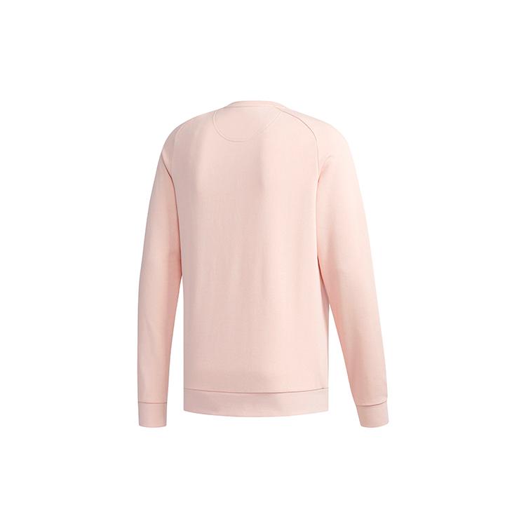 Adidas Neo Sweatshirts Men's Pink Crew Neck Moderate Regular DT8306