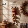 Easy Crochet Pattern Set Christmas Spiral Ornament Kit, DIY 3D Reindeer Hanging with Handmade Decor Yarn And Beads, Seasonal Craft Decoration
