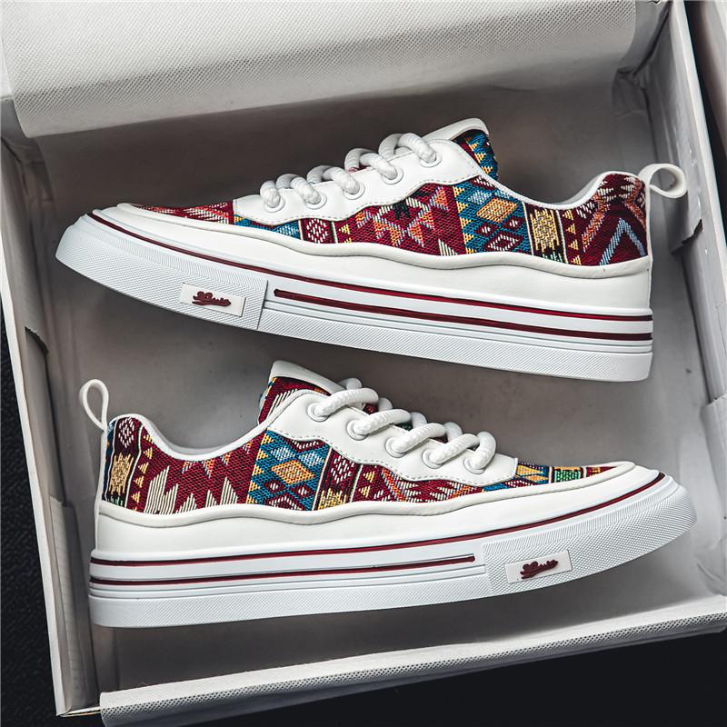 Fashion Men's Canvas Shoes Thick Sole Sneakers Platform Casual Shoes Outdoor Board Male Walking Shoes Zapatillas Hombre