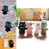 Adorable Plush Cat Keychain Soft Stuffed Animal Figure Cute Bag Charm Doll