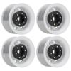 4 Pcs 1.55 Inch RC Wheel Rim Hub Universal RC Wheel Hubs for Axial AX90069 CrawlersWhite