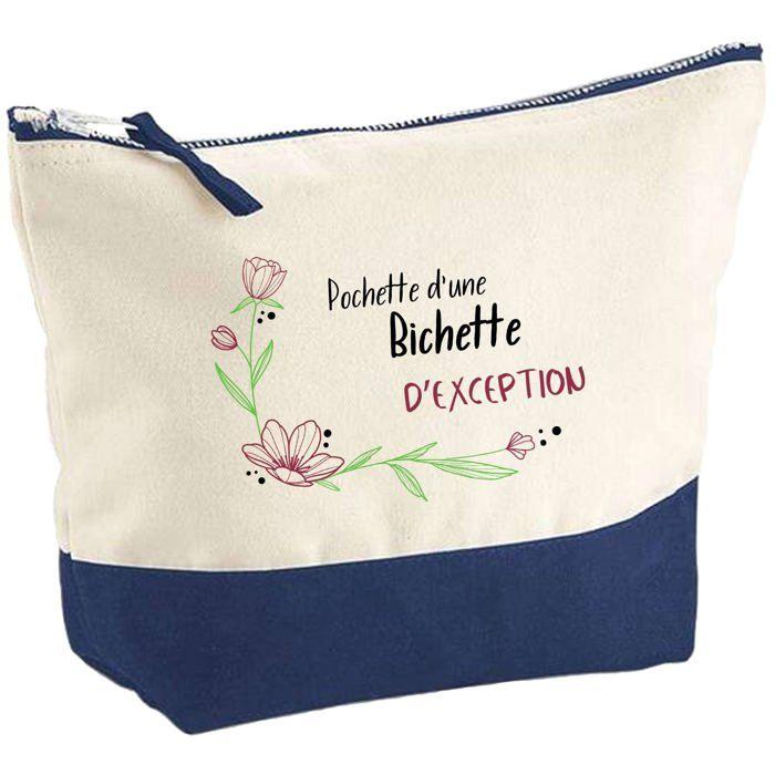 Trousse de maquillage - PLANETEE - Bichette d'exception - Grand format - Impression HD - Coton, fabriquée en France
