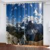 Curtains for Windows Living Room 3D Beautiful Waterfall Mountain Landscape Scenery Printed Curtains for Bedroom 2pcs Boys Girls