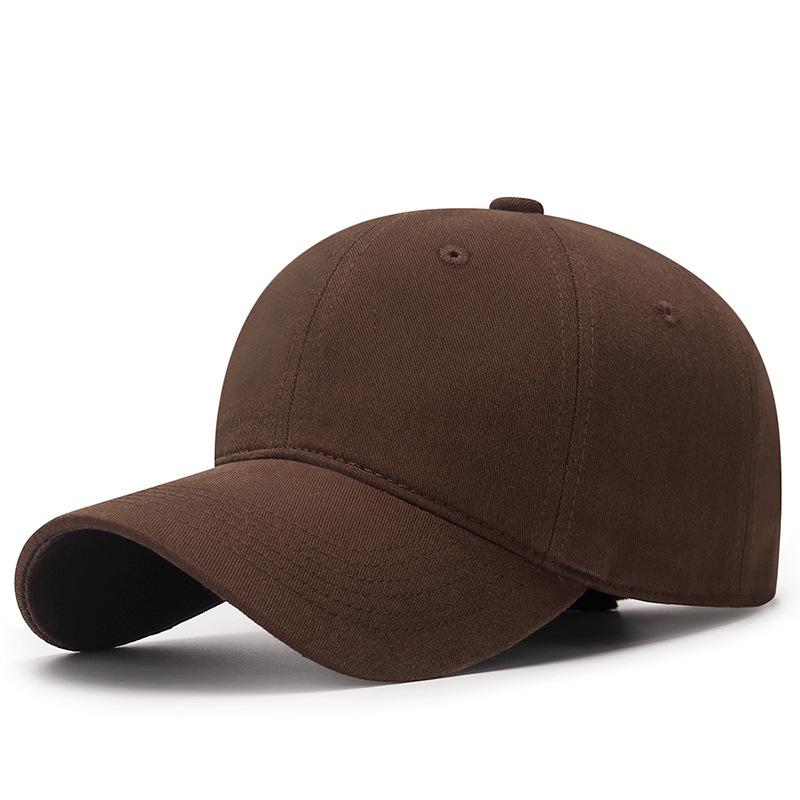 Женская бейсболка однотонная для большой головы, мужская широкополая шляпа от солнца