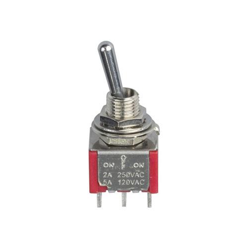 DPDT Miniature Toggle Solder Tag Switch (Center Off)