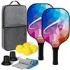 Ракетка и мяч для пиклбола из углеродного волокна, подарочный набор для занятий спортом на открытом воздухе