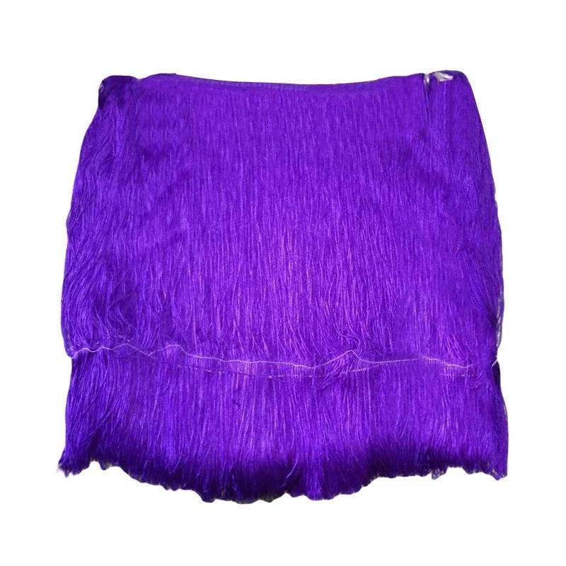 50/100cm Width Polyerter Tassel Lace Trim Ribbon Fringes For Sewing Curtains Latin Dress Tassels Trimmings Accessories Crafts