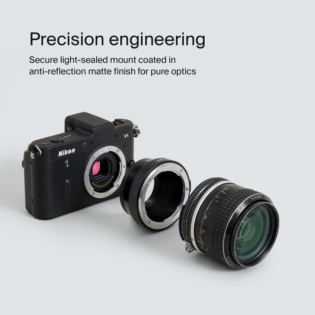 Urth Lens Mount Nikon F Lenses to Nikon 1 Camera Bodies Adapter